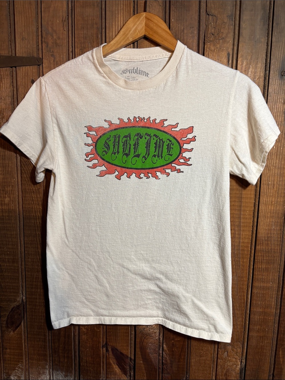 Sublime Short-Sleeve Graphic Tee in Cream